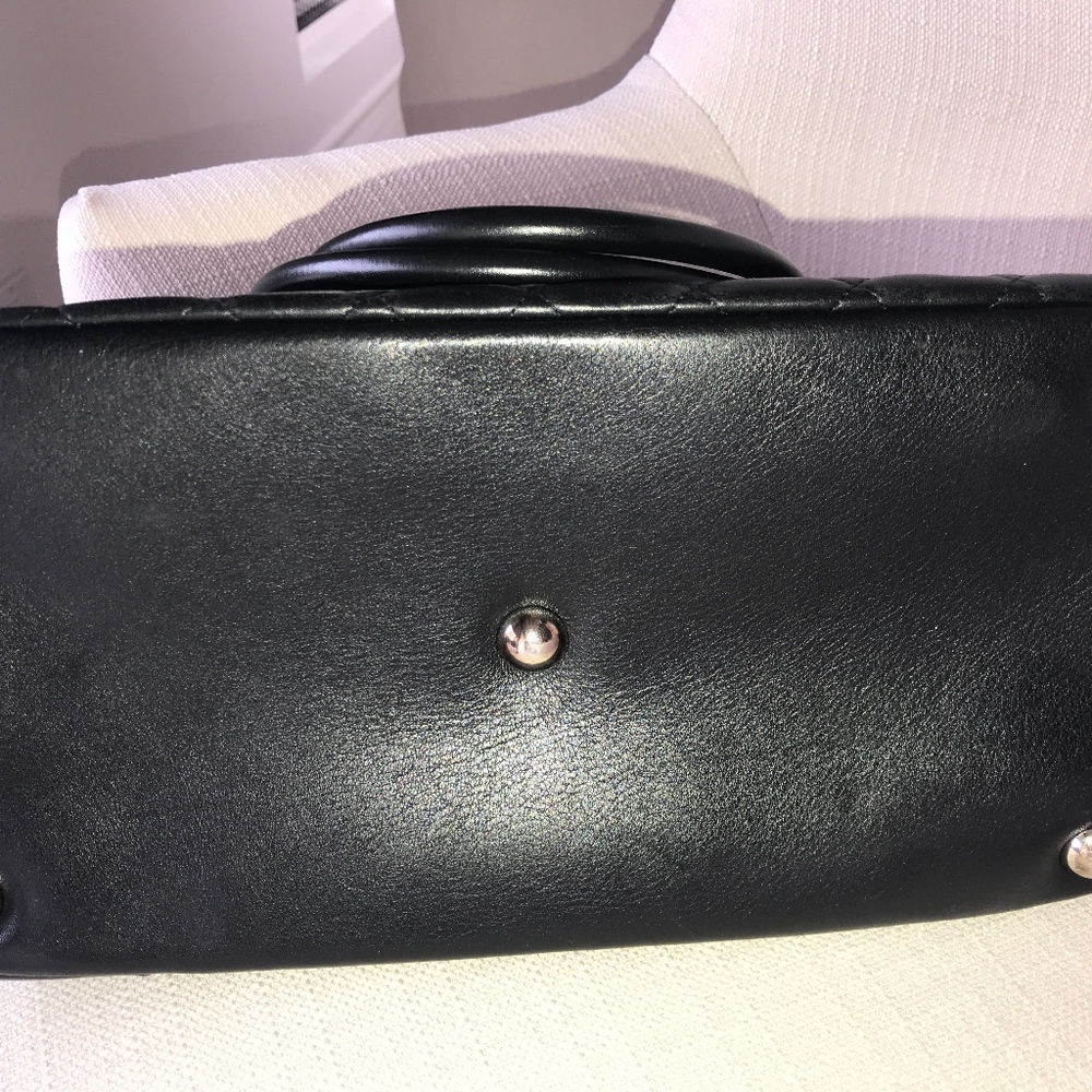 Chanel Ligne Cambon Black Leather Large Tote - Picture 5 of 8